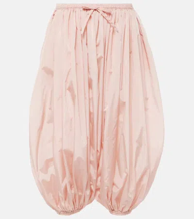 Alaïa Low-rise Wide-leg Pants In Pink