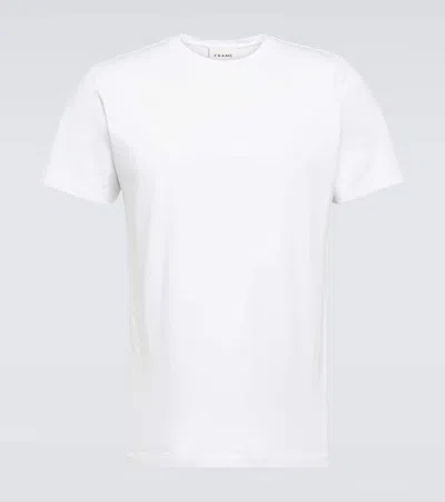 Frame Logo Cotton Jersey T-shirt In White