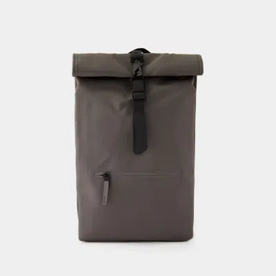 Rains Rolltop Rucksack Backpack -  - Synthetic - Grey