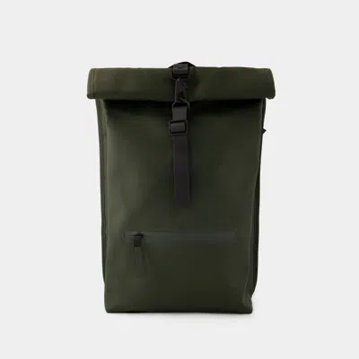 Rains Rolltop Rucksack Backpack -  - Synthetic - Green