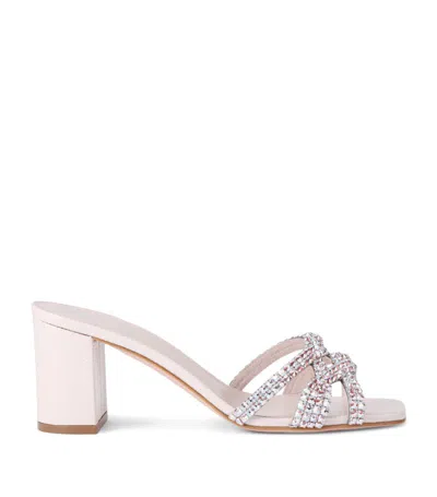 Gina Leather Re Heeled Sandals 70 In White