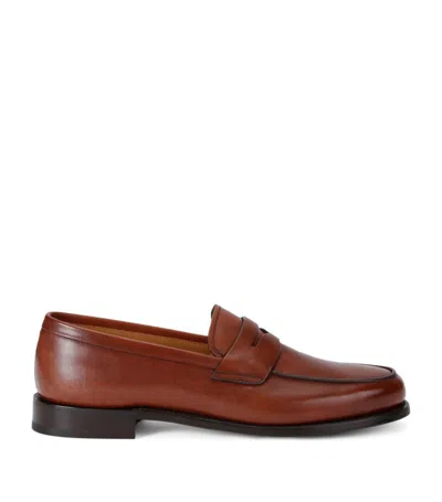 Church's Leather Milford Loafers In Brown