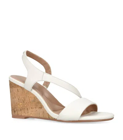 Carvela Leather Wedge Sandals In Beige