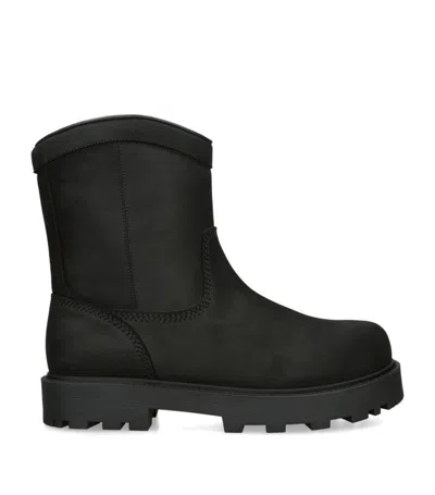 Givenchy Leather Storm Ankle Boots In Black