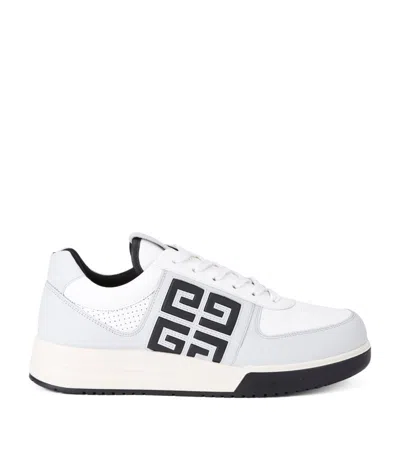 Givenchy Leather G4 Low-top Sneakers In Grey/black