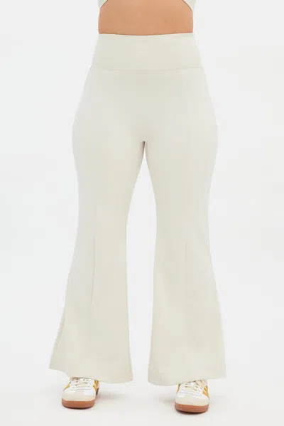 Girlfriend Collective Cloud Luxe Flare Legging In White