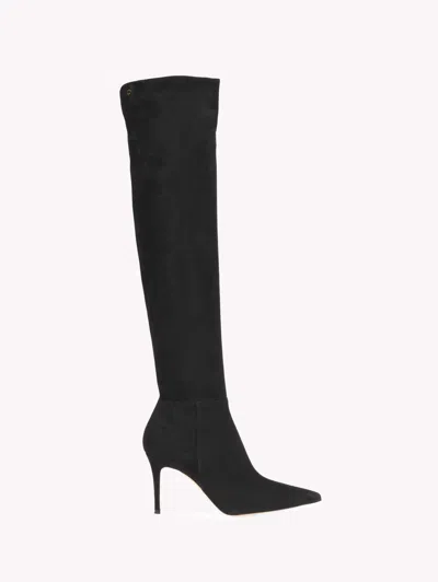 Gianvito Rossi Jules 85 Suede Over-the-knee Boots In Black Suede