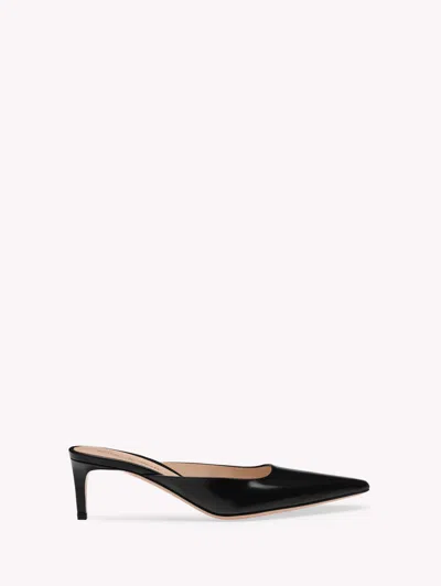 Gianvito Rossi Lindsay 55mm Leather Mules In Black