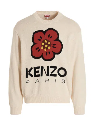 Kenzo Boke Flower Sweater In White