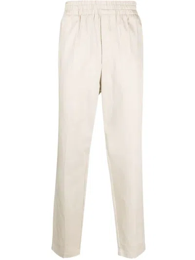 Isabel Marant Straight-leg Cotton Trousers In Beige