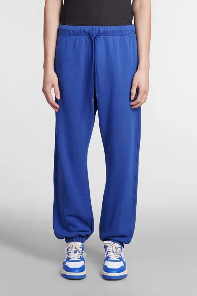 Autry Slouchy Cotton Track Pants In Blue