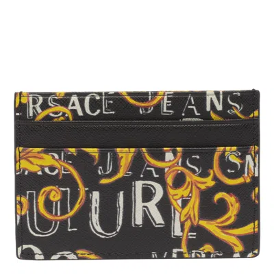 Versace Jeans Couture Logo Cards Holder In Black