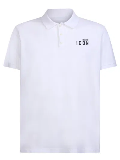 Dsquared2 White Icon Polo Shirt