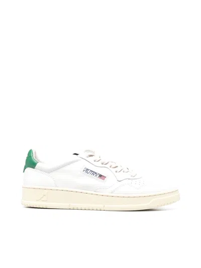 Autry 01 Low Man Leat Leat In White Green