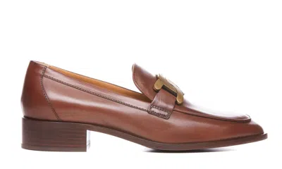 Tod's Leather Loafers In S607
