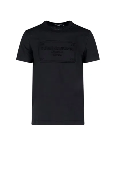 Dolce & Gabbana Logo T-shirt In Black