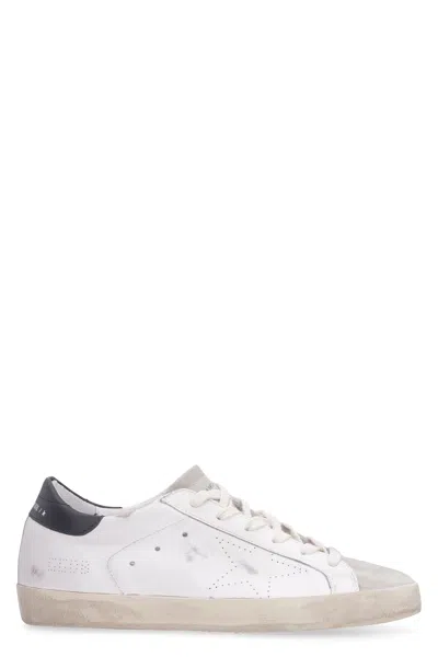 Golden Goose Super-star Leather Low-top Trainers In White