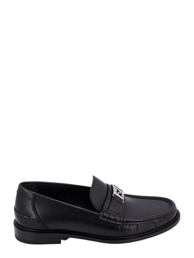 Fendi Ff Squared Loafers In Black