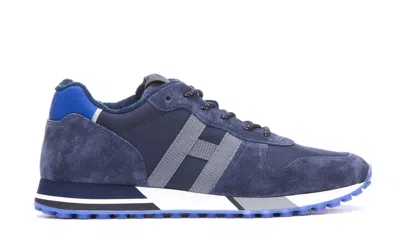 Hogan Sneakers H383 In Grey,blue