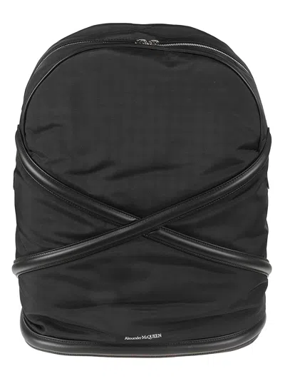 Alexander Mcqueen Ny Cordura Backpack In Black