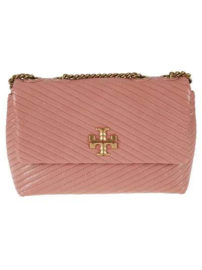 Tory Burch Moto Quilt Small Shoulder Bag In Pink