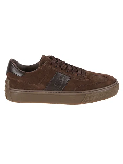 Tod's Bass Cass Sneakers In Brown/caffe