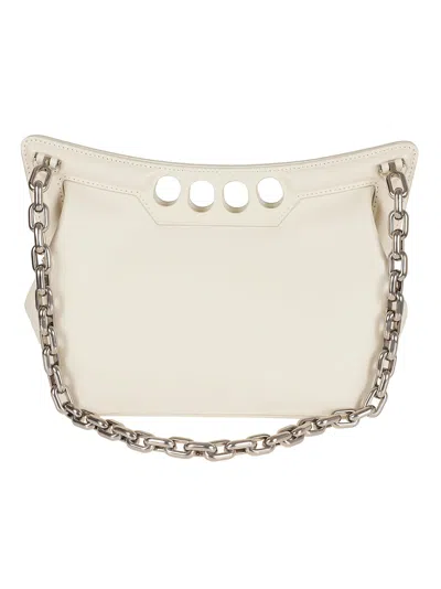 Alexander Mcqueen The Small Peak Tote In Soft Ivory
