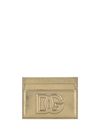 Dolce & Gabbana Card Case In Oro
