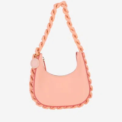 Stella Mccartney Mini Frayme Shoulder Bag In Rose Pink