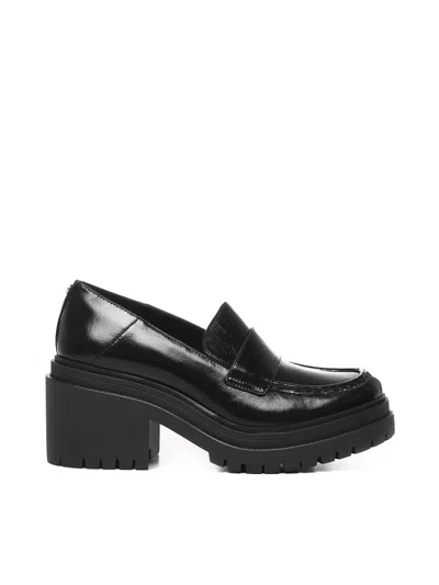 Michael Michael Kors 75mm Leather Loafers In Black
