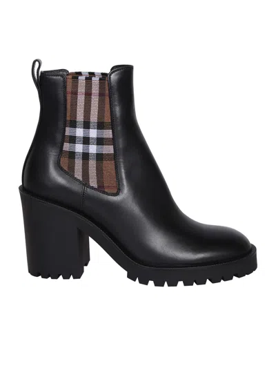 Burberry New Allostock Ankle Boots In Black