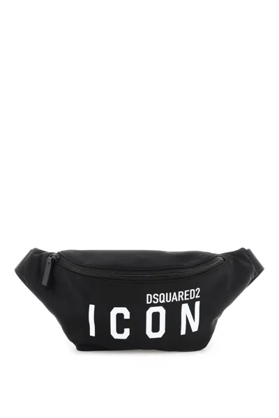 Dsquared2 Bum Bag Icon Nylon Belt Bag In Nero