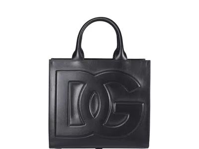 Dolce & Gabbana Dg Logo Hand Bag In Nero