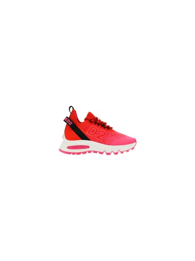 Dsquared2 Sneakers In Fucsia Rosso