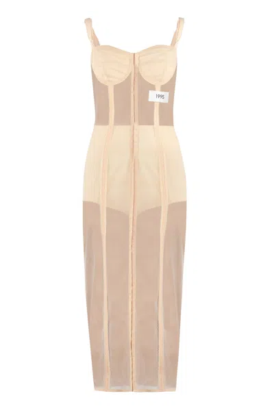 Dolce & Gabbana Kim Dolce&gabbana - Pencil Dress In Skin
