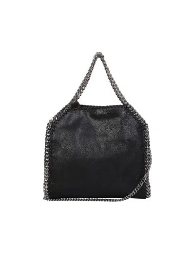 Stella Mccartney Falabella Triple Chain Mini Tote Bag In Black