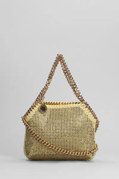Stella Mccartney Shoulder Bag In Gold Polyester