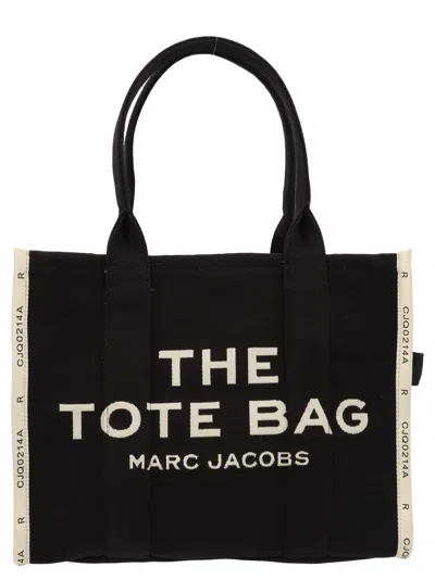 Marc Jacobs Traveler Tote Shopping Bag In White/black