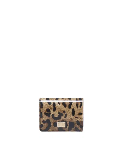 Dolce & Gabbana Kim Calfskin Wallet In Leo