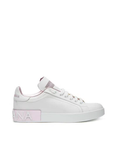Dolce & Gabbana Trainers Classic In White Pink