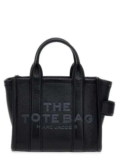 Marc Jacobs Shopping The Leather Micro Tote In Black