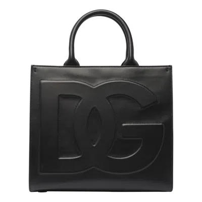 Dolce & Gabbana Dg Logo Handbag In Black