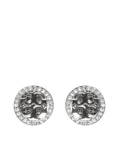 Tory Burch Earrings In Tory Silver / Crystal