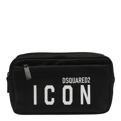 Dsquared2 Be Icon Beauty Case In Black