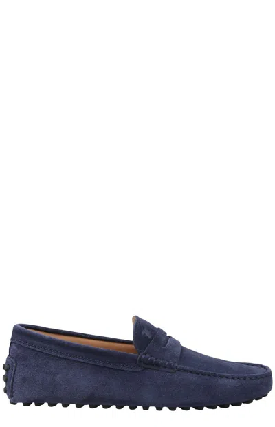 Tod's Gommino Penny-bar Driving Shoes In Blue