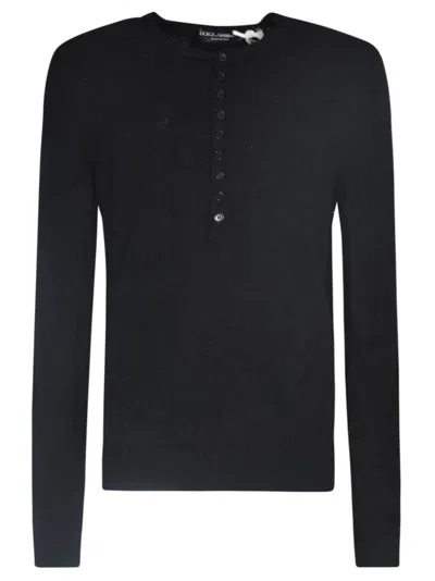 Dolce & Gabbana Long-sleeved Jumper In Black