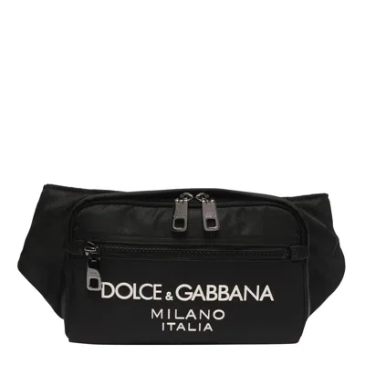 Dolce & Gabbana Logo Belt Bag In Black