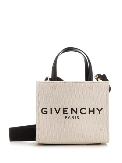Givenchy G Mini Tote In Bianco