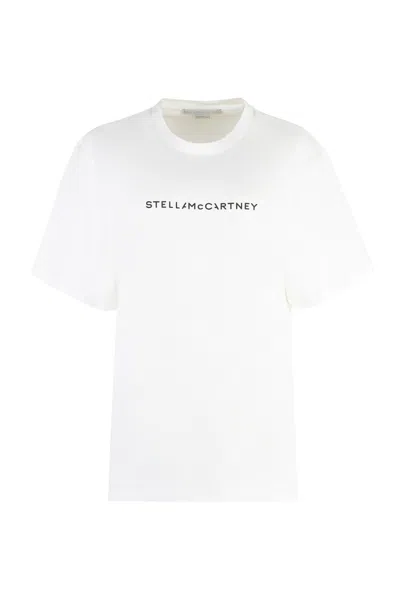 Stella Mccartney Cotton Crew-neck T-shirt In White
