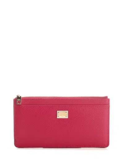 Dolce & Gabbana Horizontal Card Case In Red